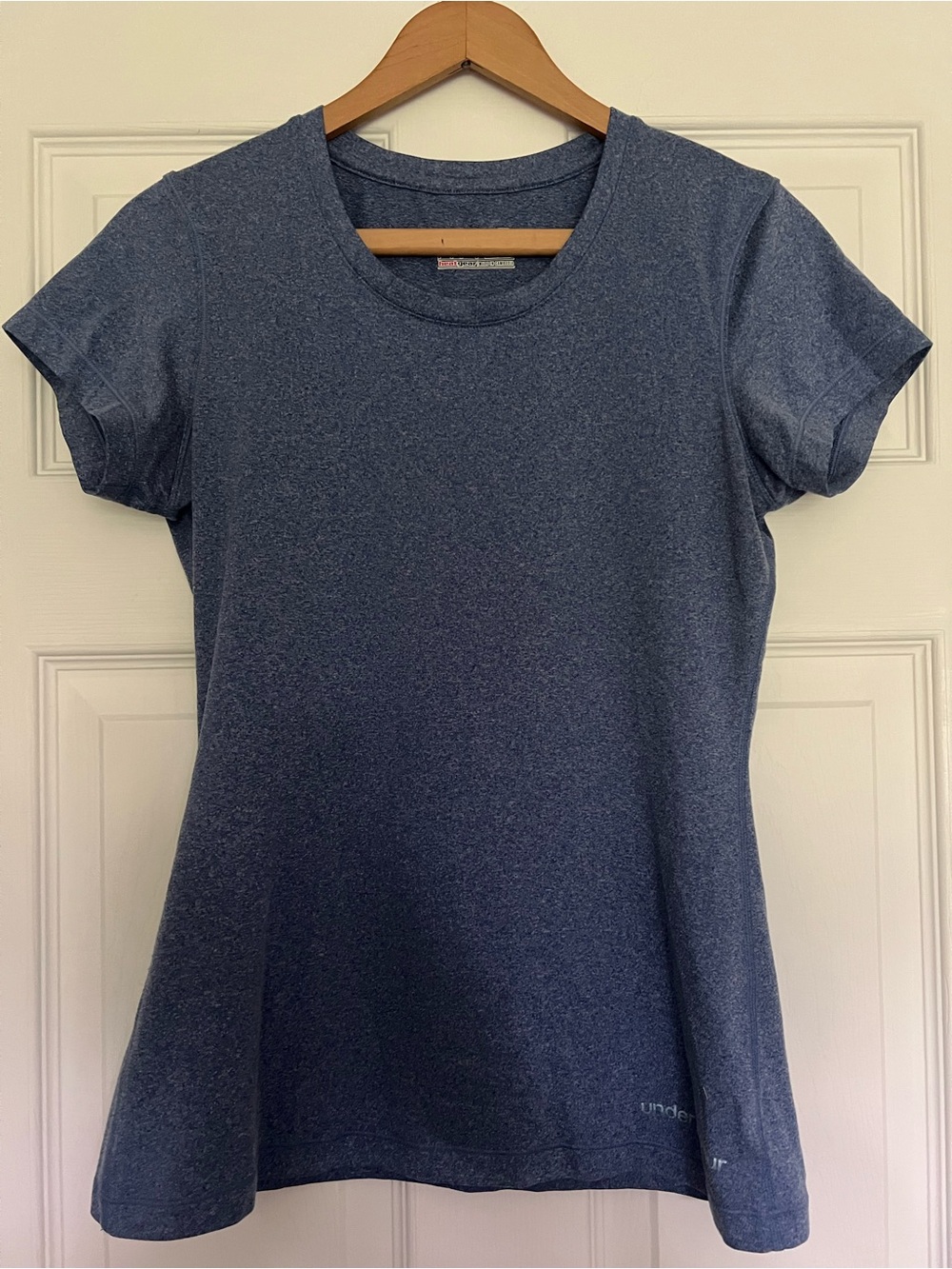 Under Armour Women's Short-Sleeve Heather Blue Performance Tee